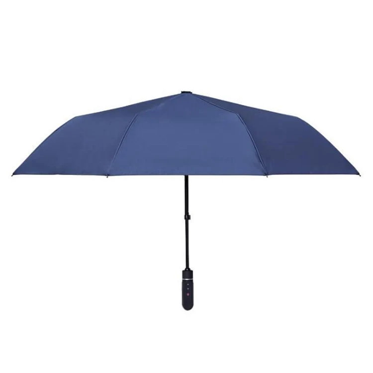Customized Pattern Black UV Coated Customized Color Logo Rain Umbrella Easy To Carry 3 Folding Umbrella With LOGO