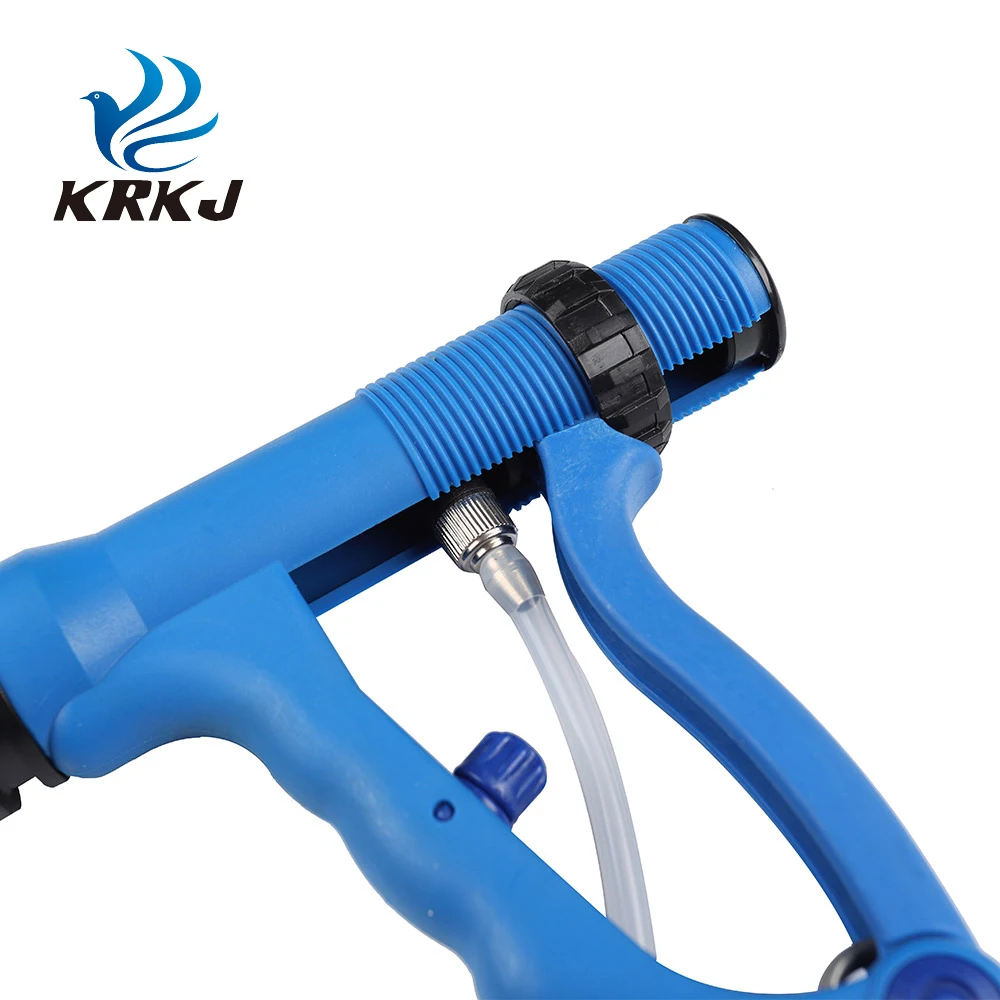 CETTIA KD113 10ml Veterinary Injection Syringe Plastic Steel Animals Automatic Drencher for