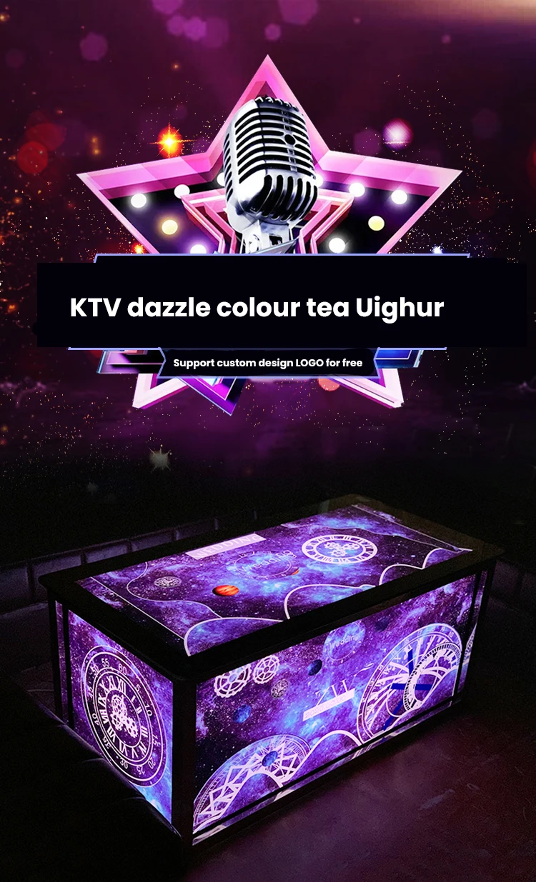 New Design Home Bar Coffee Table Night Club Led Lighting Tables With Usb Charge Pub Table