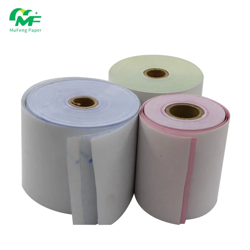 2ply/3 слоя белый/розовый безуглеродистые Ncr бумага для копирования небольшие угольные в рулонах 76*76 76*70