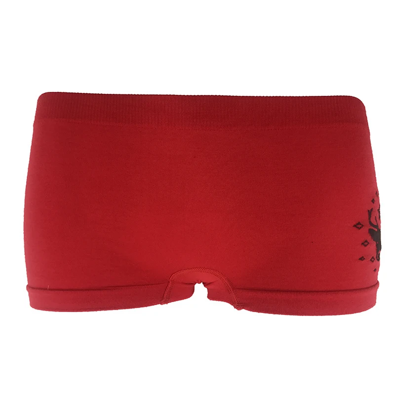 
Soft New Style Girls Panties Durable Girl Boxer Brief Boyshorts Christmas Pattern Elastic Waistband Kids Underwear For Girls 