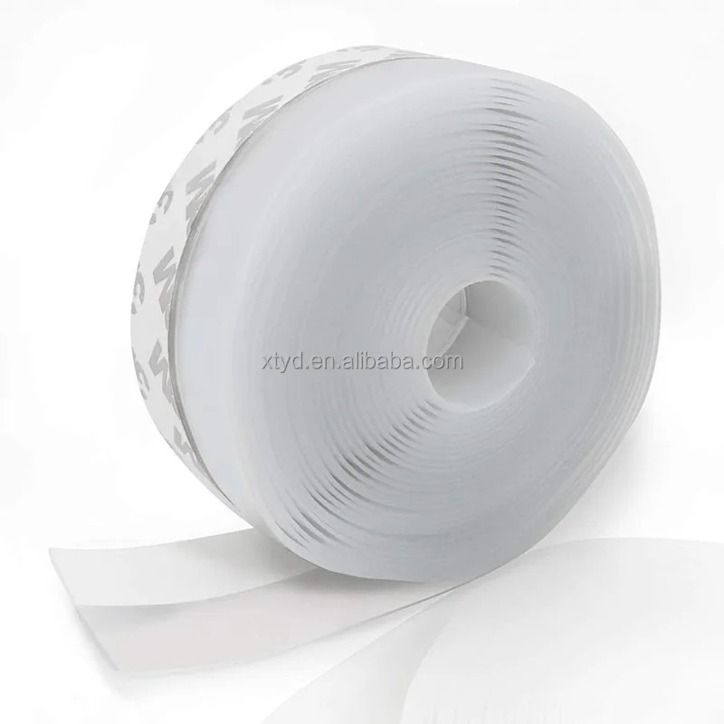 45 mm width Transparent Adhesive Tape Silicone sealing strip For Doors Windows And Shower Glass Gaps