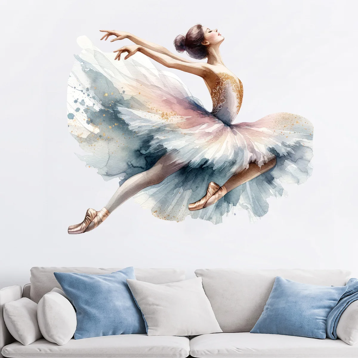 Ballet Dance Girls Decorative Wall Sticker Customization Ballerina Wall Decal for Kids Room