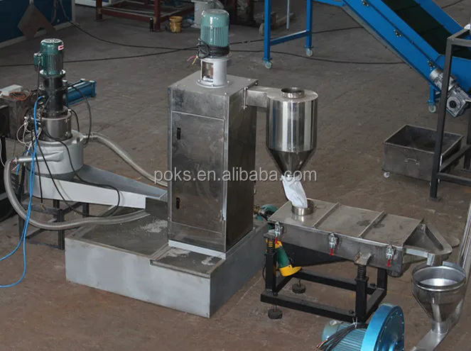 waste pp pe hdpe ldpe film woven bags soft flakes material pe recycling machine double stage granulator machine pellet line