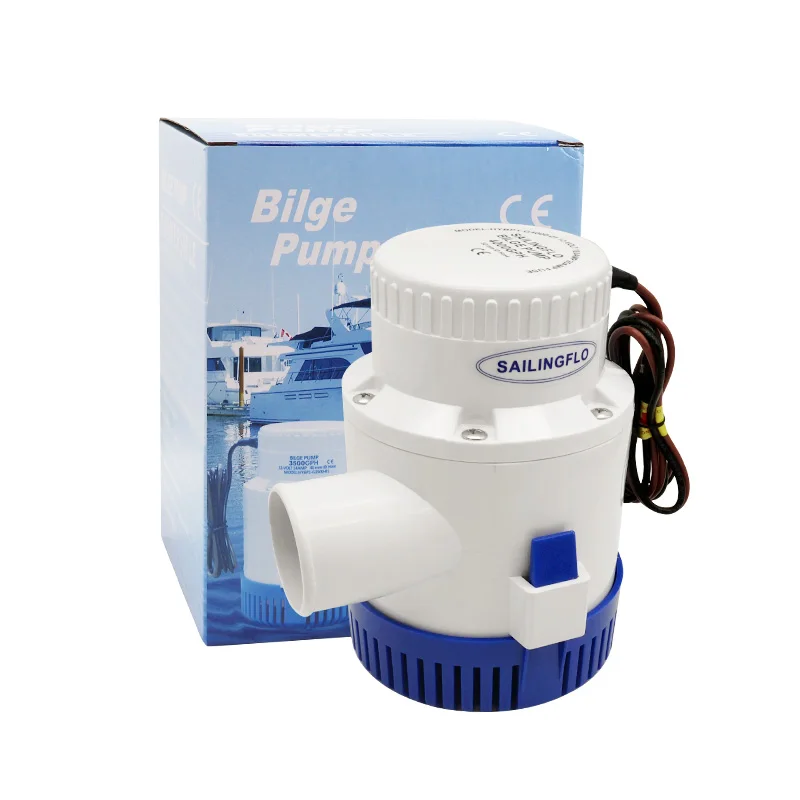 SAILINGFLO 4000GPH Electric Bilge Pump 12V Mini Solar Water Pump For Boat