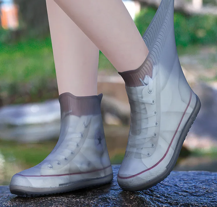 Custom rubber plastic protectors running shoe covers rain outdoor waterproof shoe covers