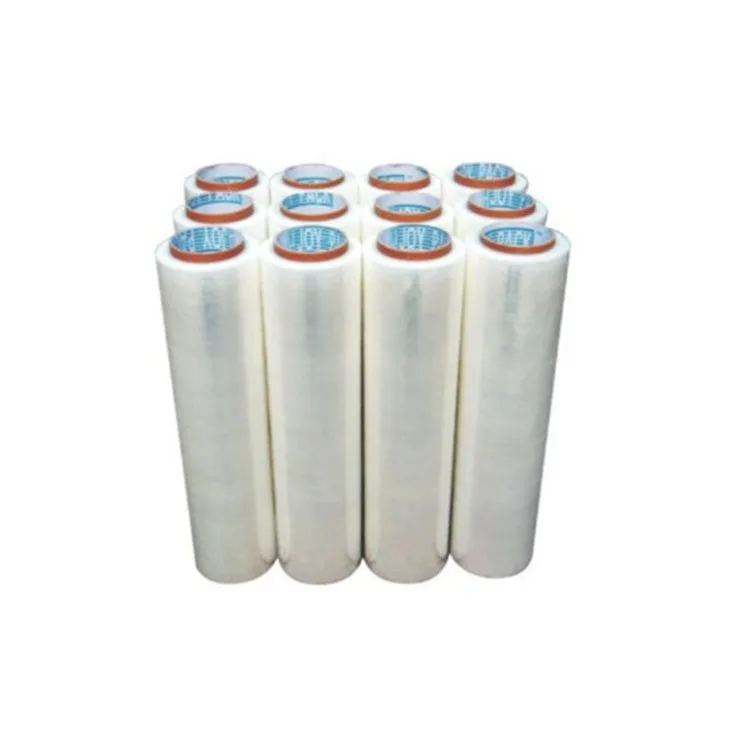 China wholesale black 23 micron hand roll stretch film