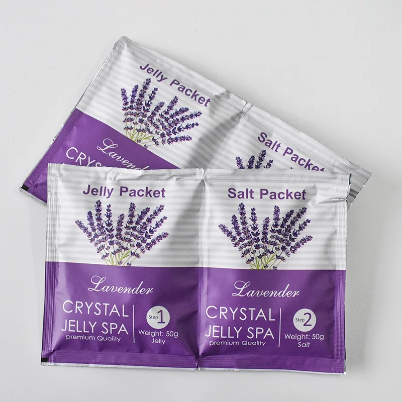 Homemade Foot Spa Lavender Crystal Jelly Salt Powder Soften Whiten Foot Bath Salt DIY Cool Jelly Gel Pedicurehelly Pedicure