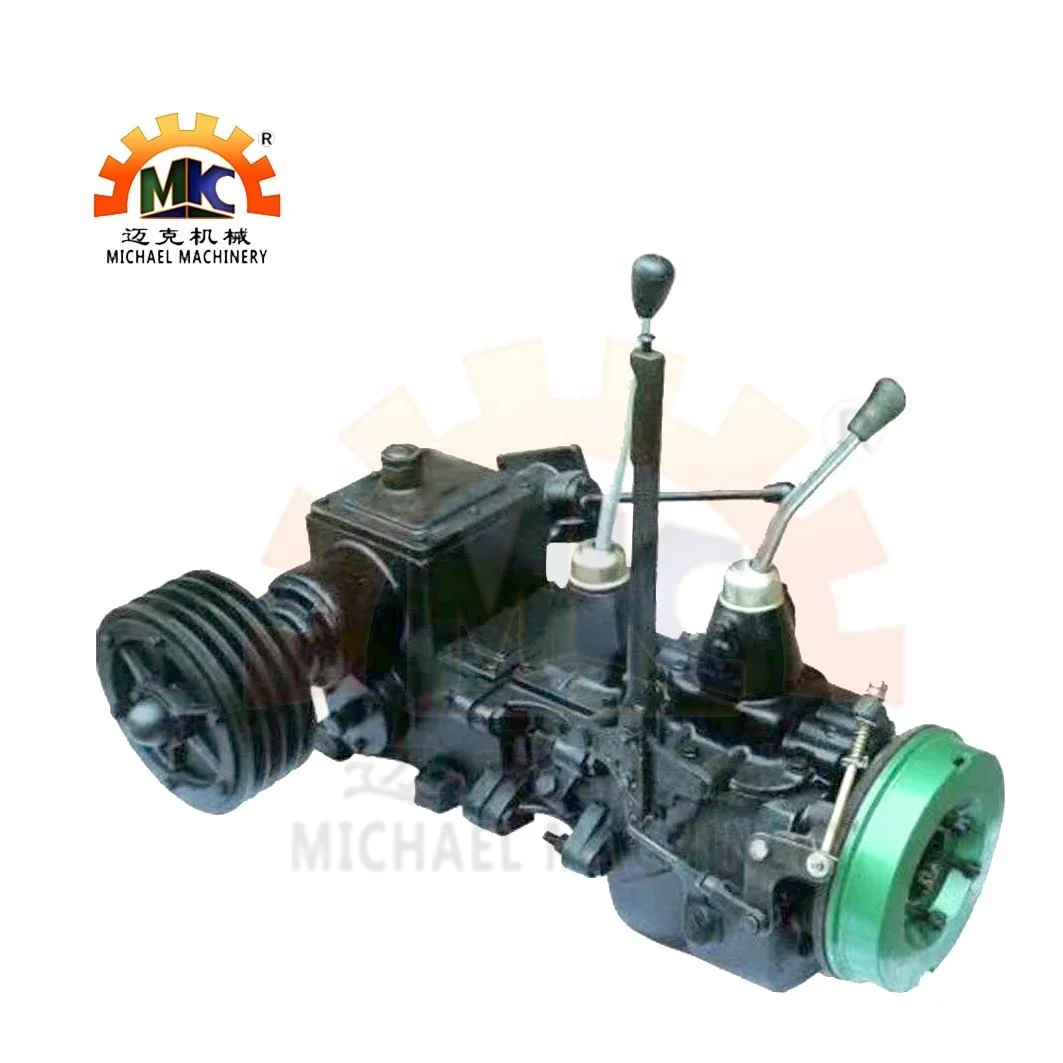 8F+2R Agricultural Tractor Manual Transmission Gearbox with Belt Clutch Assy for Single Cylinder Diesel Engine