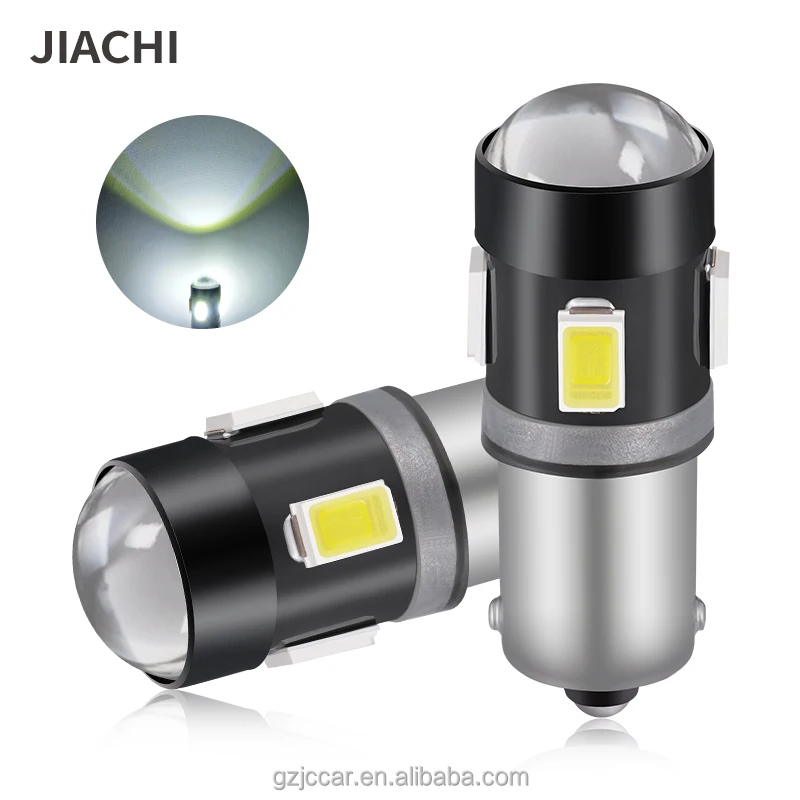 JIACHI FACTOR Super Bright Car Auto Accessories  BA9S Led Light H6W T11 W6W T4W LED Bulb 5630 6SMD Side Lamp 12V 6000k White Len