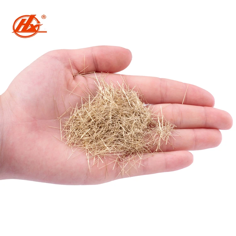 Metal Building Materials 0.22 Diameter 13 mm Length Concrete Micro Copper Coated Steel Fibre for Uhpc/Rpc