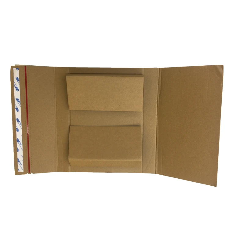 Custom Size Flat Pack Shipping Postal Record Album  Book Wrap Box Vinyl LP Mailer with Tear-Strip