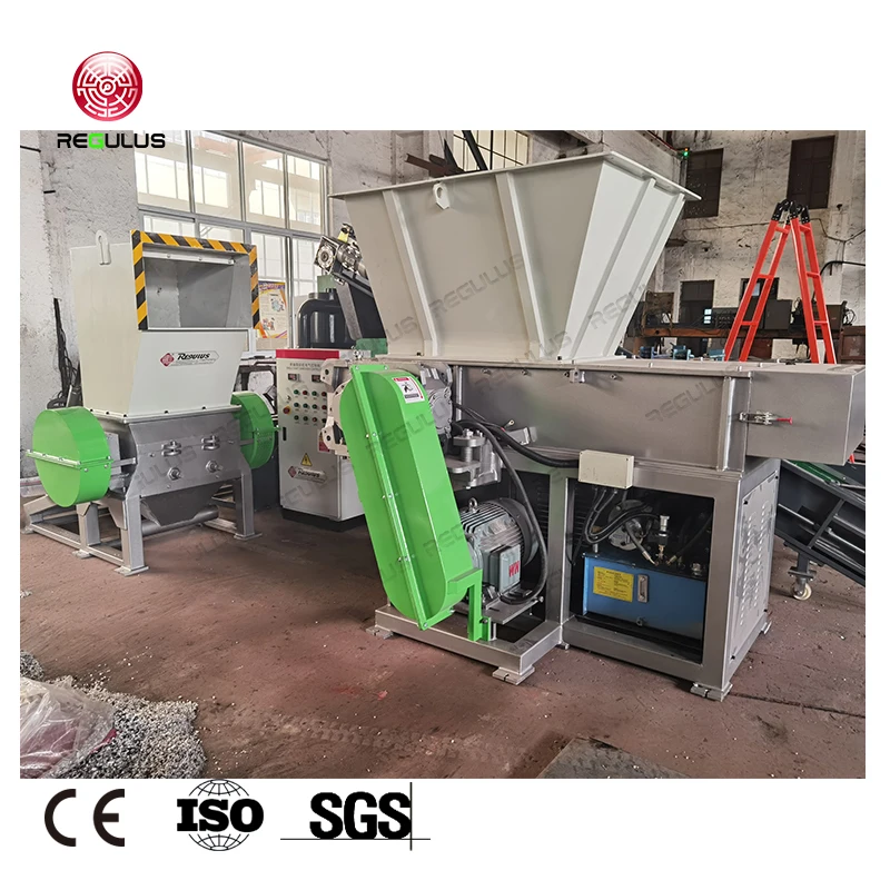 Various Plastic Films Shredding Device PP PE LDPE HDPE Plastic Shredder machine