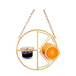 Amazon hot selling Heath Outdoor Products Orange Metal Humming Bird Feeders for outside bird feeder iron feeder