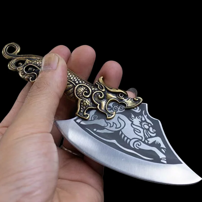 China Longquan Forged Boutique Tea Knife Series Brass Dragon Handle Kitchen Knife Shaped Tea Needle Tea Cake Pry Knife