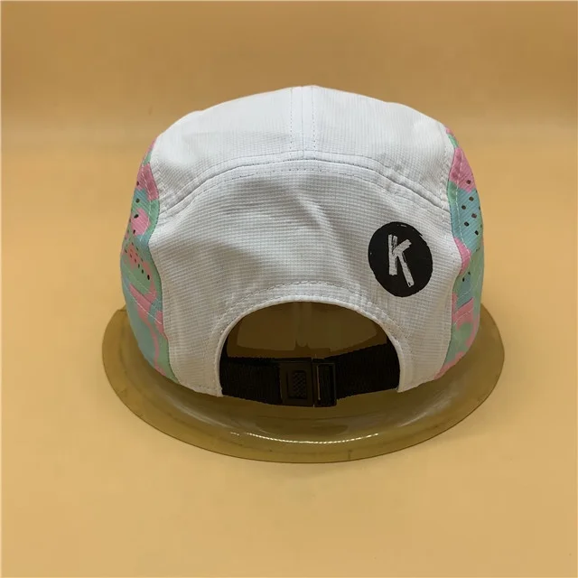 flat brim sports cap laser cut cap breathable Ripped Nylon Flat Running Hat Dri- Fit snapback cap