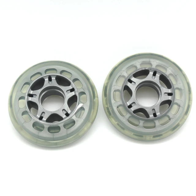 good abrasion resistance aluminum hub wheels hockey skate shoe  wheels ice skates wheels 75mm 3 INCH