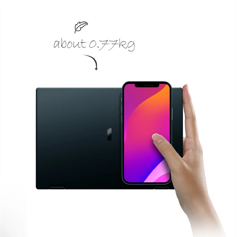 CRELANDER Onemix 4 Mini Laptop 10.1 Inch Touch Screen Intel Core I5-1130G7 2 in 1 Convertible Laptop Notebook Pocket Computer