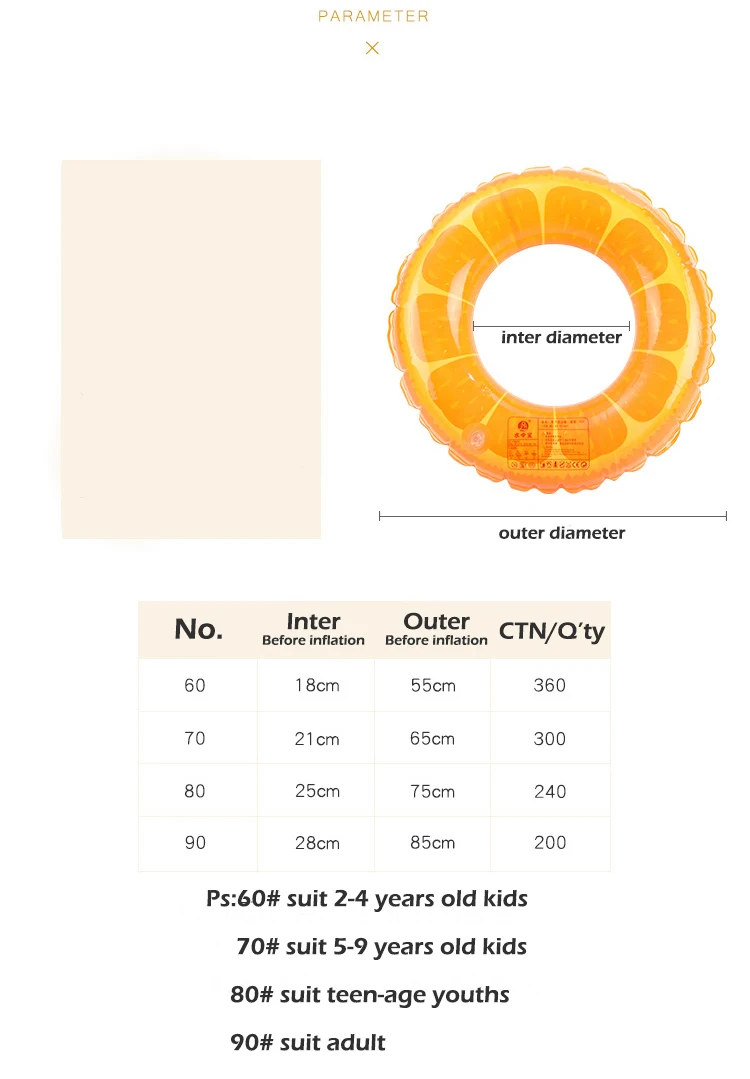 Hot Sale Customize Inflatable Swim Ring Kids Floating Toys for Pool Pvc Item Time Air Pcs Swimming Material Design