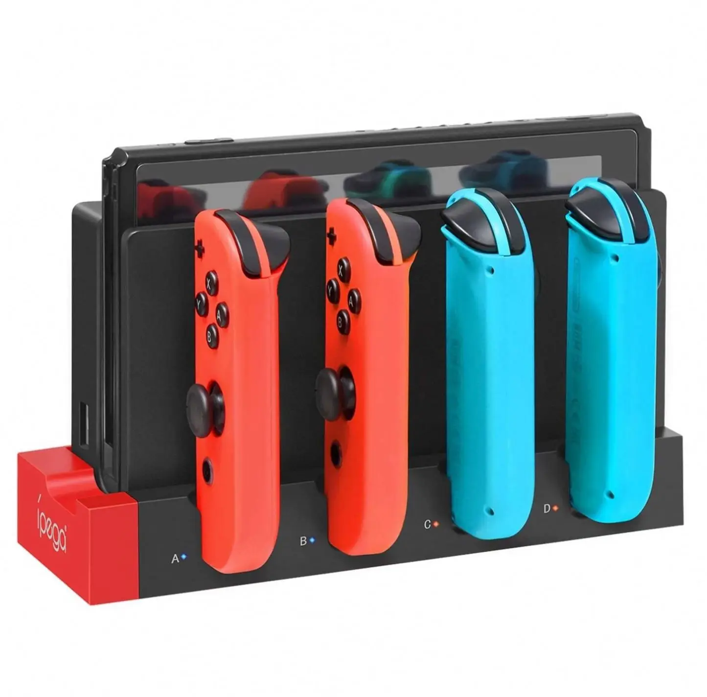 Charging Dock For Nintendo Switch Controllers Portable Desktop Station Base Stand With Extended Usb Port