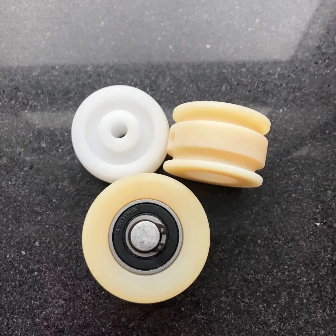 OEM hot sale Plastic v groove nylon wheel Plastic Roller U V H Groove Nylon Pulley Wheel