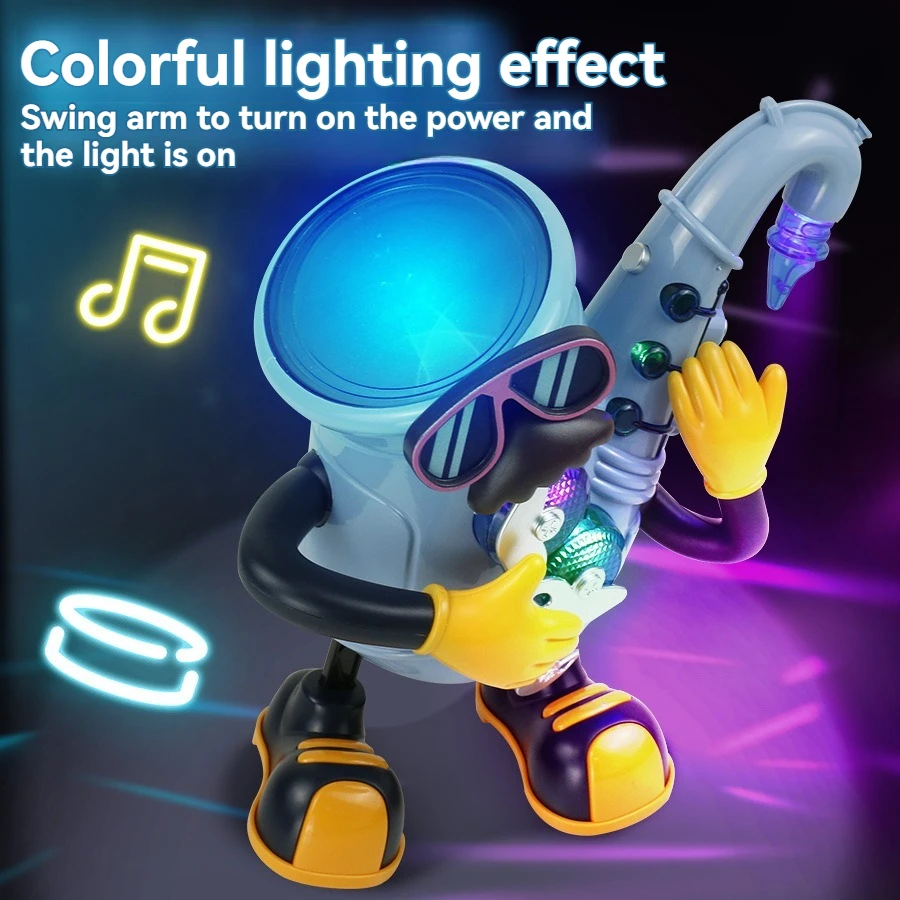 Dancing Musical Sax Toys Baby Crawling Toys Development Early Educational Toddler Music Light-up Sensory Toys
