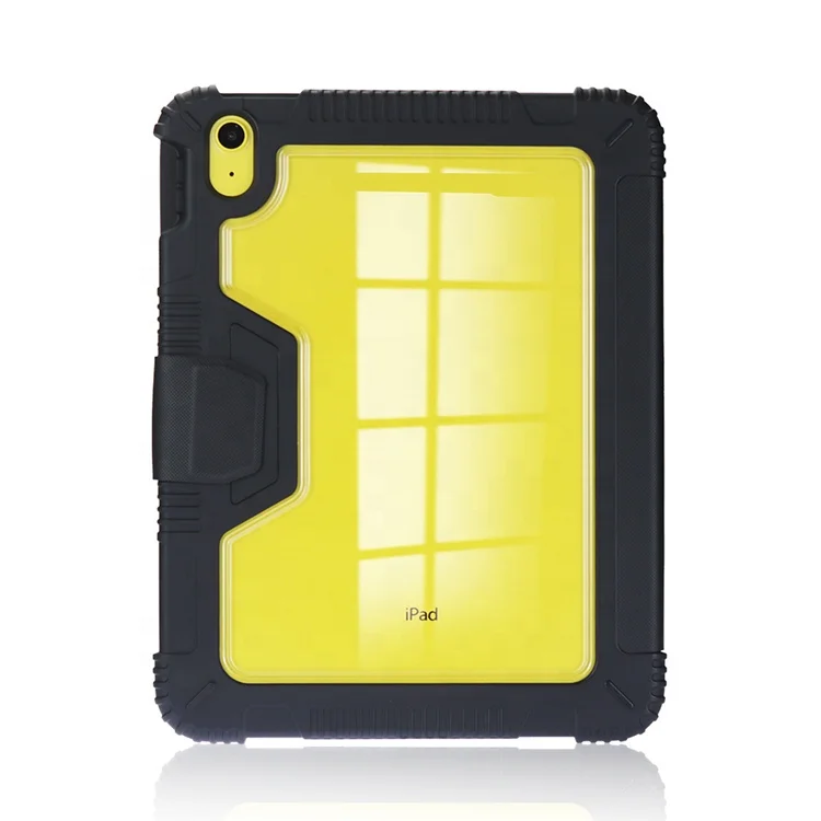 Leather Flip Tablet Case Rugged Tablet Covers Cases Super Shockproof Tablet Cover for iPad 10th Gen 10.9 inch 2022
