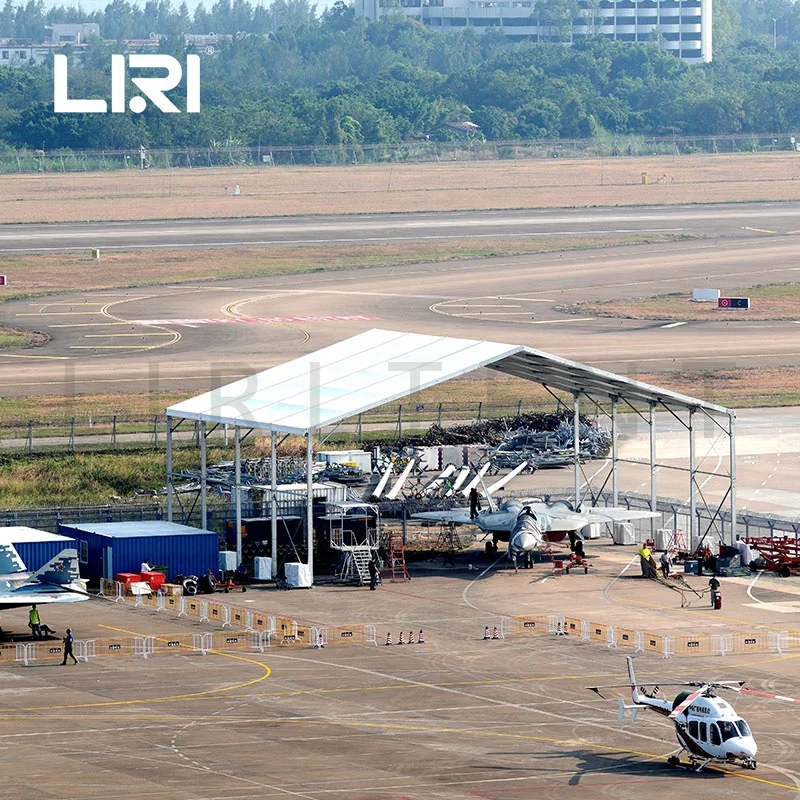 Waterproof Portable Aircraft Hangar Storage Trade Tent for Airshow from China Liri Tent