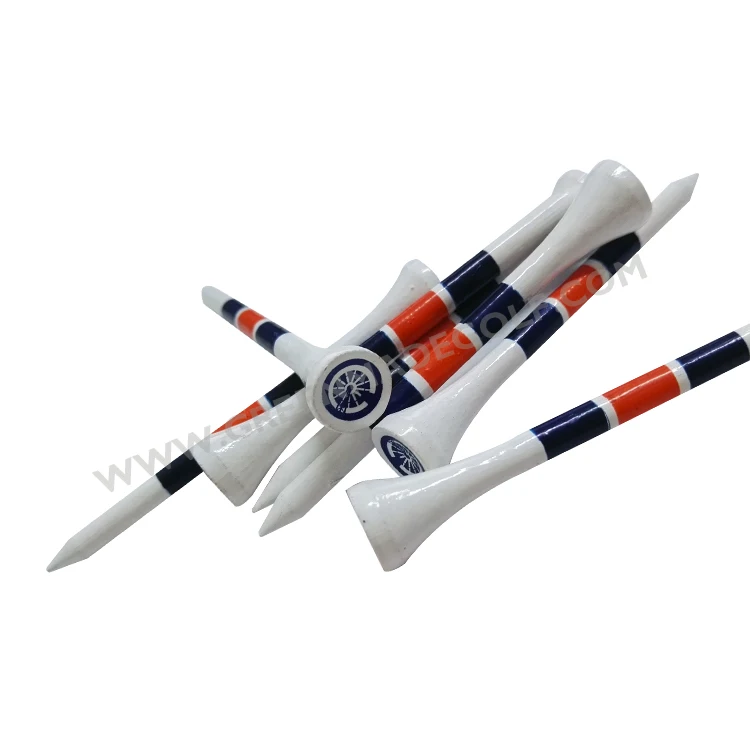 Custom Wooden golf tee factory bamboo wood golf tees with free samples