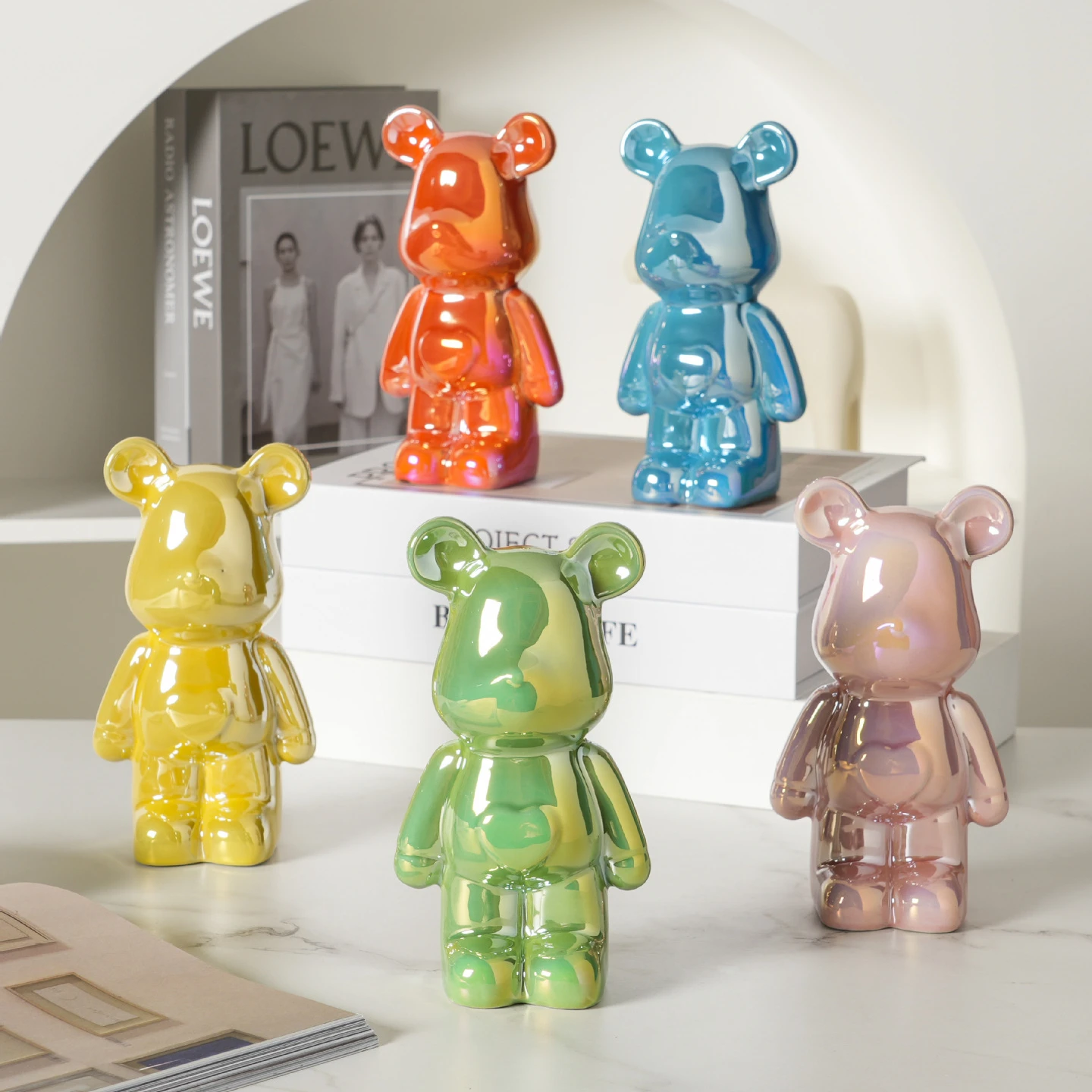 Small Bear Coin Bank Customize Cute Animal Money Bank Large Ceramic Kids Piggy Bank Money Safe Box