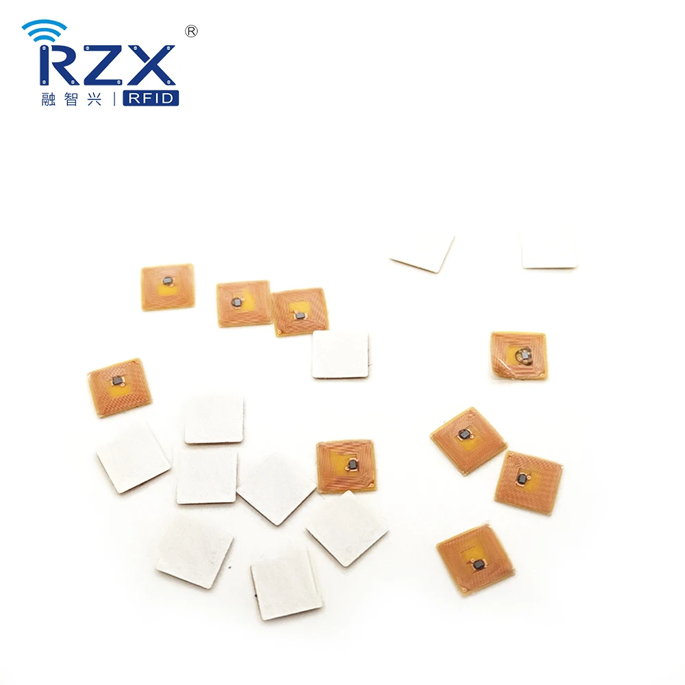 Готово к отправке 13 56 МГц Пассивный квадратной формы NFC FPC RFID тег мини 5*5 мм Размер 144 байт Наклейка для ногтей