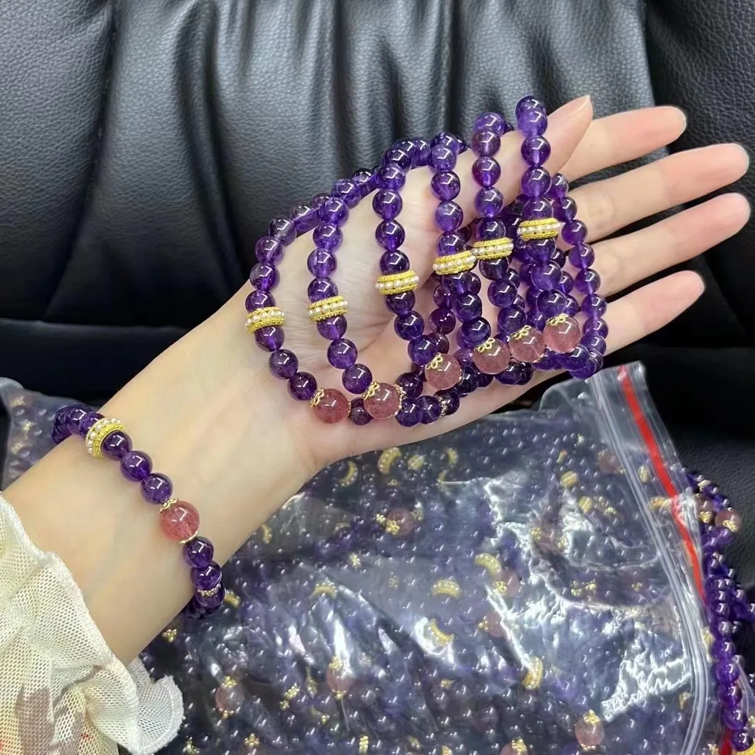 Wholesale Handmade Crystal Energy Genuine Heating Bracelet Premium Natural Beads