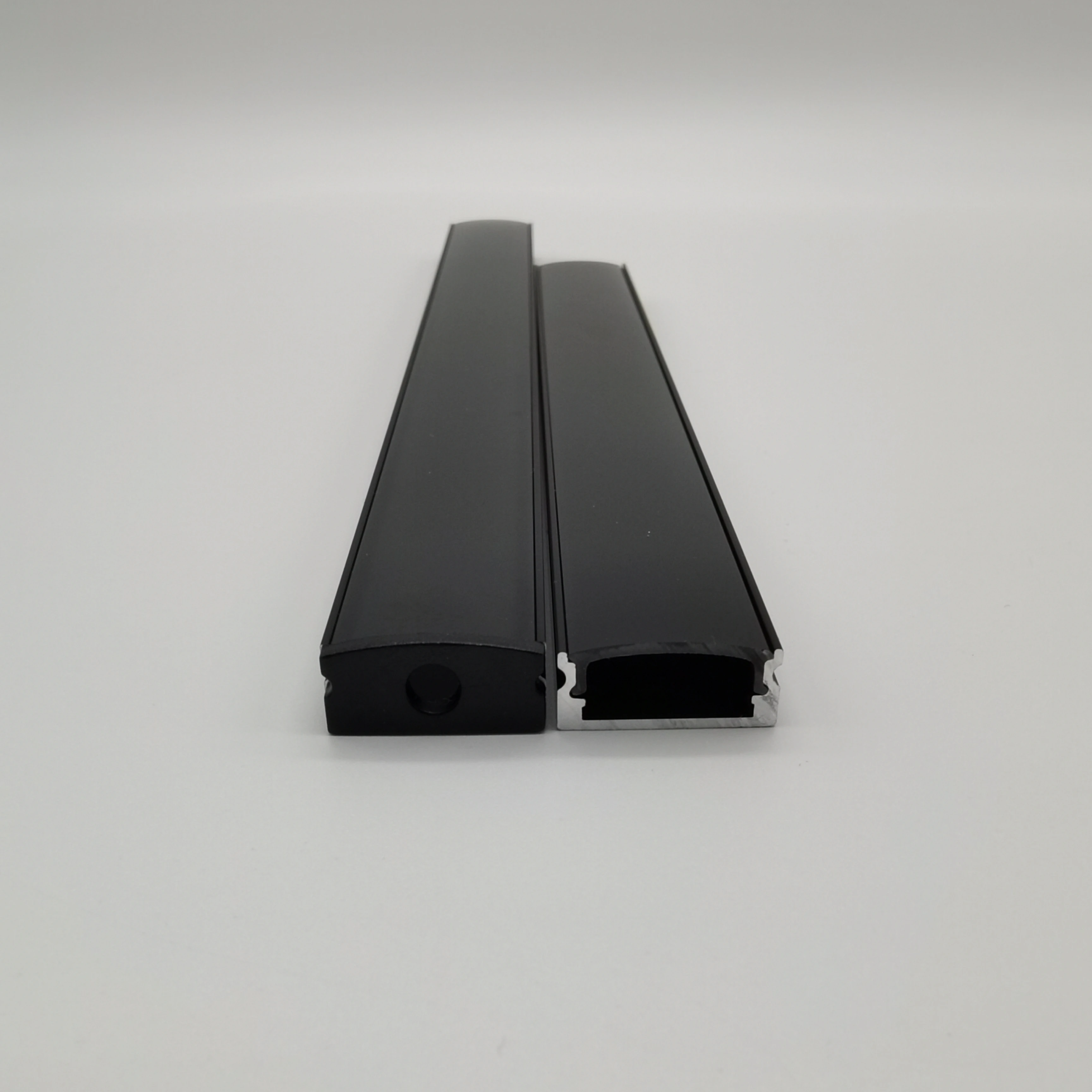 YG-1707 FACTORY PRICE BLACK ALUMINUM RECTANGULAR CHANNEL LED STRIP LIGHT WITH COVER