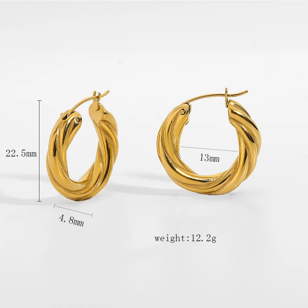 Бренд Tide металлические геометрические серьги ins18K Позолоченные из нержавеющей стали полые квадратные овальные