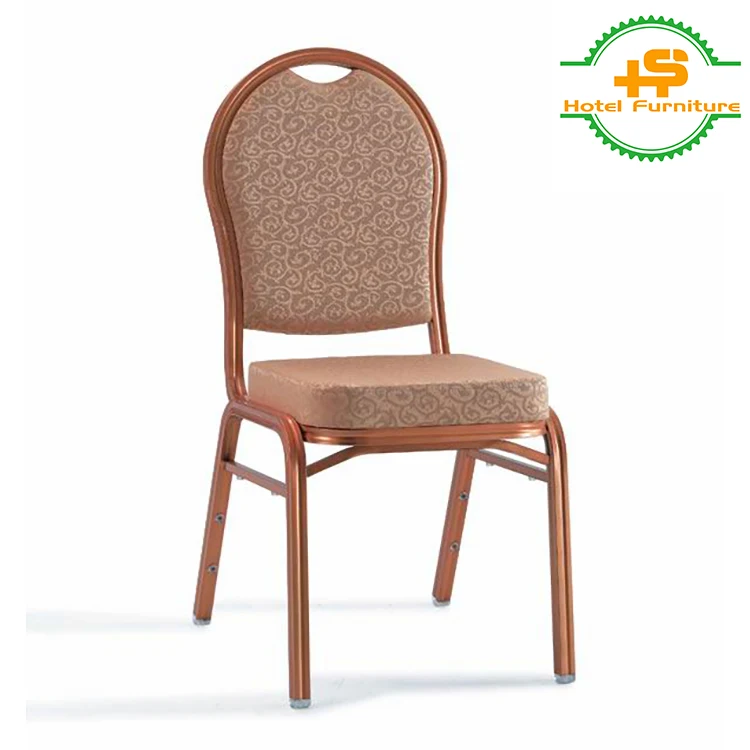 HSBA-002 Wholesale used wedding party events metal stackable cheap steel banquet hall chair