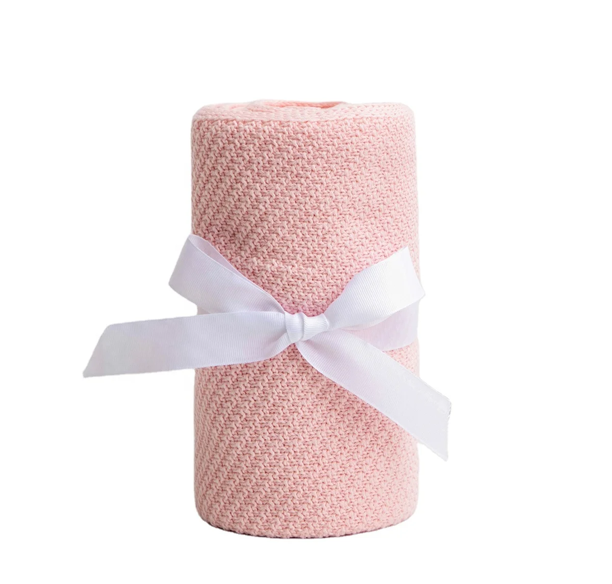 Вязаное крючком детское одеяло из 100% хлопка Вязаные пледы для малышей