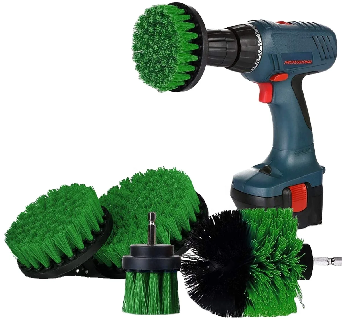 Scrub Pads Power Scrubber Kit Car Detailing Car Brush Tool Electric Cleaning Drilling Brush