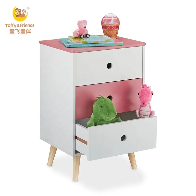 Toffy & Friends детские деревянные хранение в спальне, caibinet с выдвижными ящиками сплошной цвет
