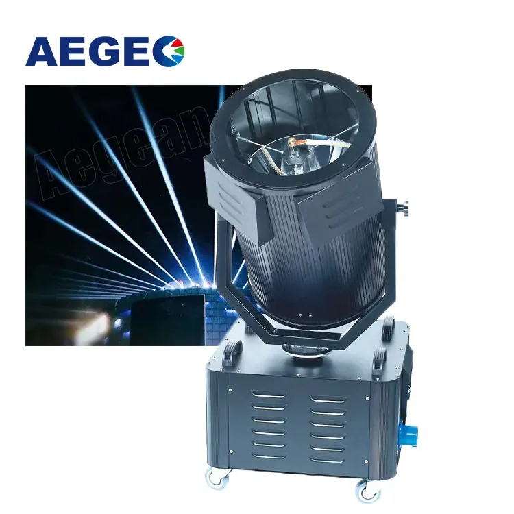 1/2/3/4/5/7/10KW Outdoor Waterproof Beam Sky Tracker Light Super Bright Search With Road Case for Building Hotel Lighting