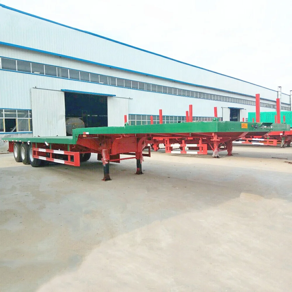Factory Direct China Hot Selling 3 Axles 60T Low Bed Semi Trailer for Sale
