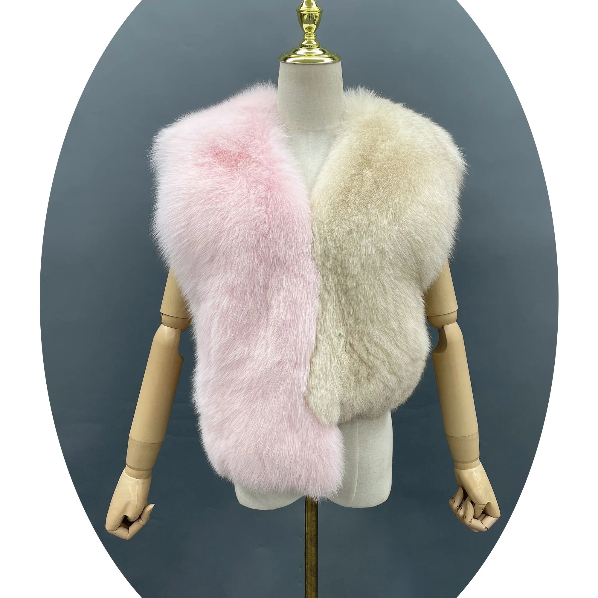 Janefur wholesale fashion sexy girls fur vest new colorful design women luxury real fox fur vest