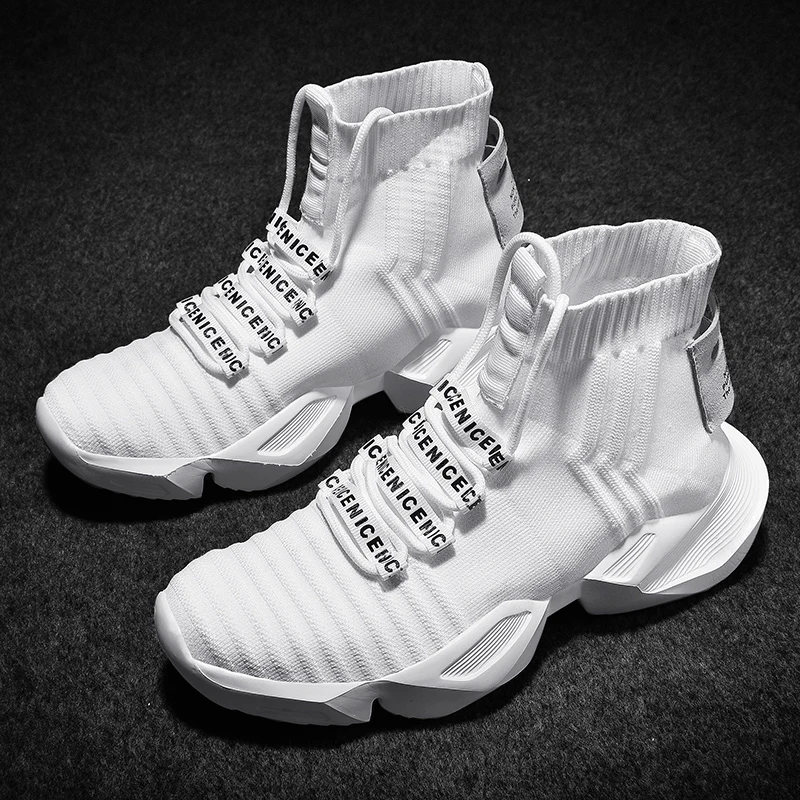 
Wholesale in Stock breathable high Mesh mens trainers sneakers for Men fashionable Sports Casual Athletic Running Shoes sneakers 