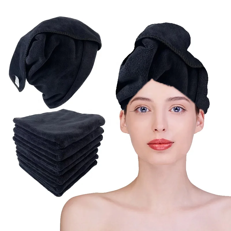 Gym Beauty Hair Spa Home Hair Care 100 microfiber Thick White Grey Black Towels