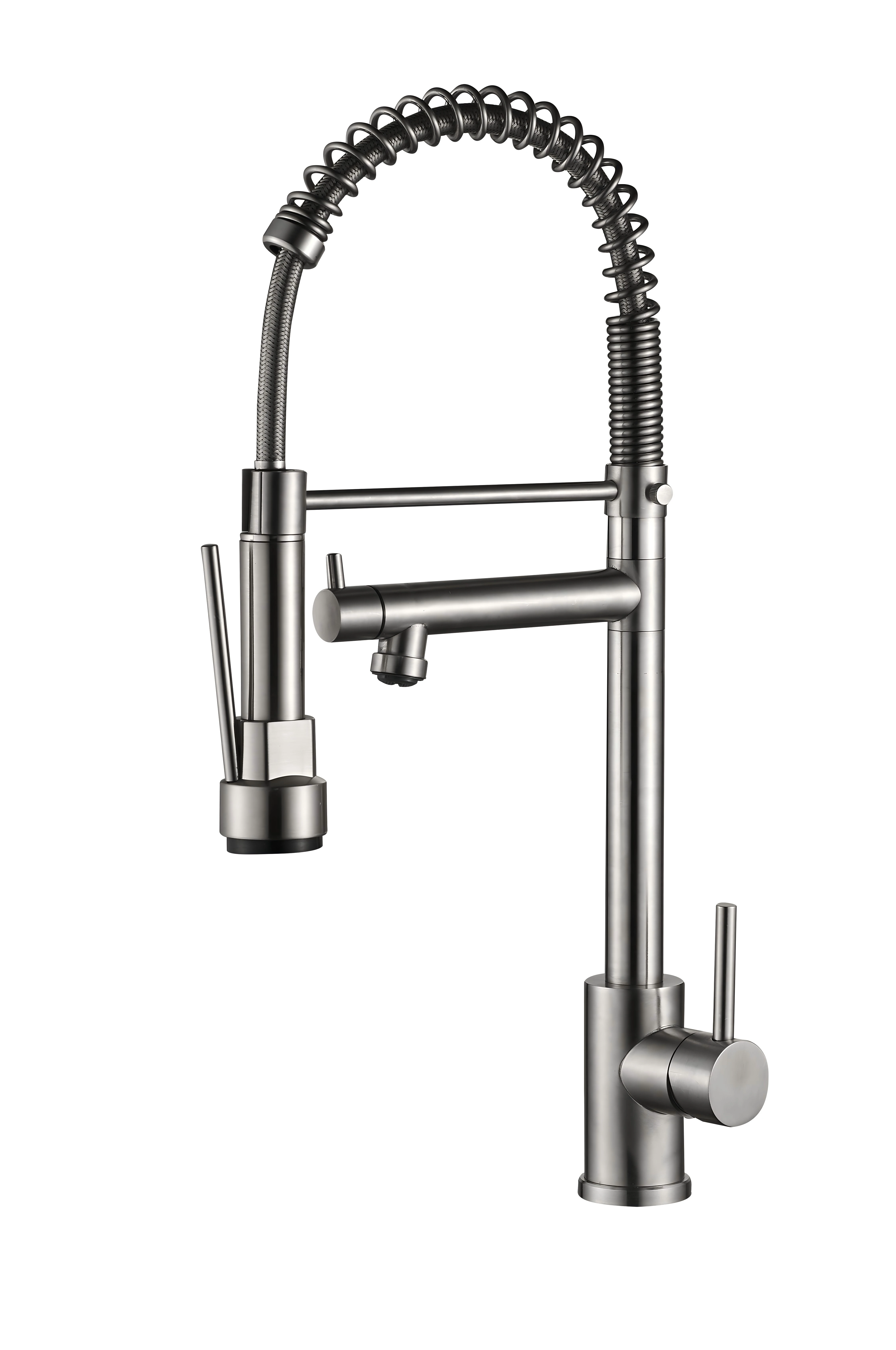 Multifunction Kitchen Faucet Mixer Tap Multi-color Kitchen Sink Faucet With Pull-out Spray Spring Stainless Steel Kitchen Taps