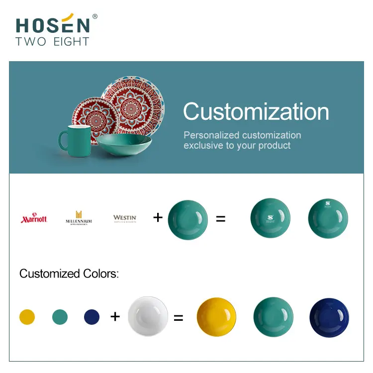 China Fancy Round Dinner Plate Porcelain Bohemia Style 12 Pcs Ceramic Dinner Plates Hand Painting Dinnerware Set Home Use