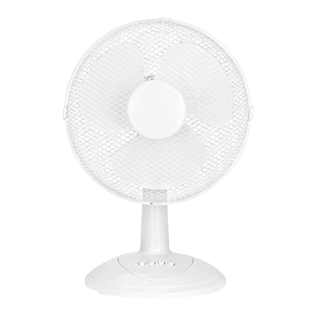 Vcan Portable 12 Inch Electric Oscillating Desk Fan 3 Speed Table Air Cooling Fan 3 Blades Quiet Operation Table Fan for Home