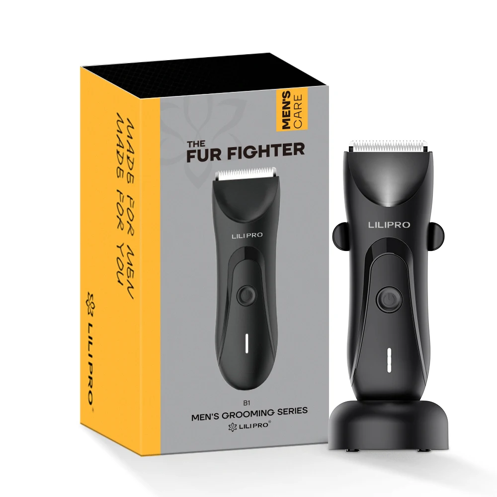 LILIPRO B1 Cordless Replaceable Ceramic Blade Balls Shaver for Sensitive Areas Body Hair Trimmer