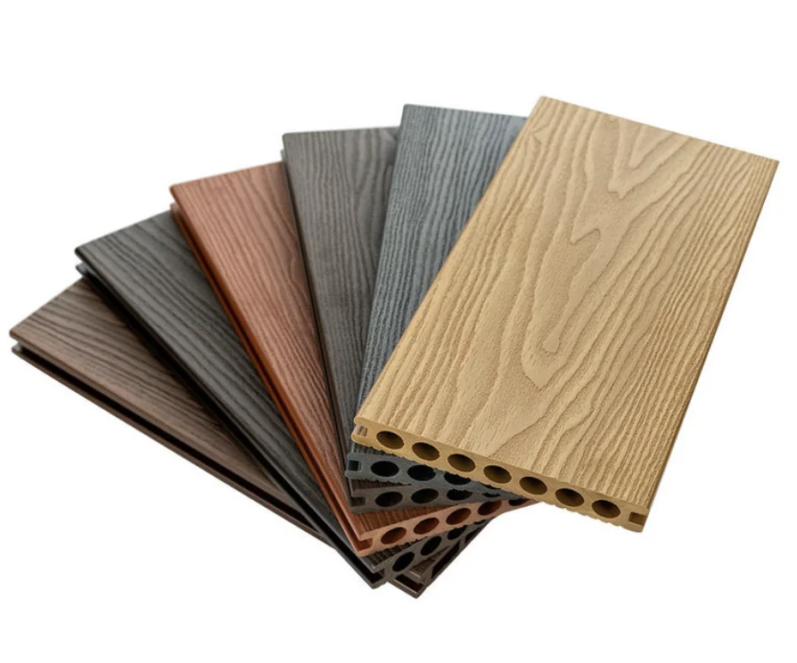 Factory outlet 3D embossed deep wood gain wood composite flooring outdoor wpc decking 2022 non-coextrusion