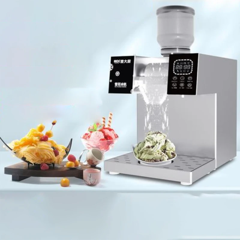 Commercial snowflake ice machine milk tea shop hot pot shop internet celebrity dessert mobile dining car snowflake machine