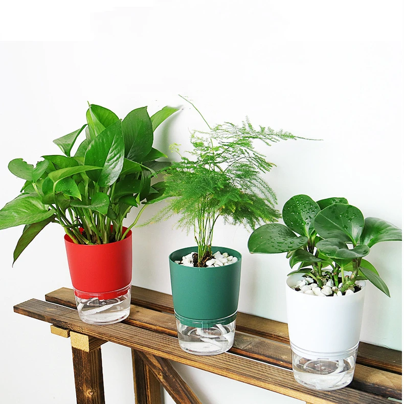 Cheap flower pot Amazon Hot sale Plastic self watering pot  Planter with Extra Large Water Storage for All House Plants